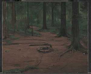 《森林的心脏》（2015-2016） by George Shaw (b. 1966)