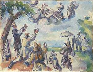 德拉克洛瓦的神化（1890-1894） by Paul Cézanne