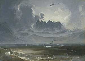 “特罗尔丁登”山脉（约1845年） by Peder Balke