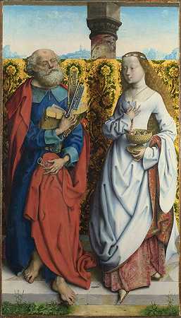 圣彼得和多萝西（可能是1505-1510年） by Master of the Saint Bartholomew Altar