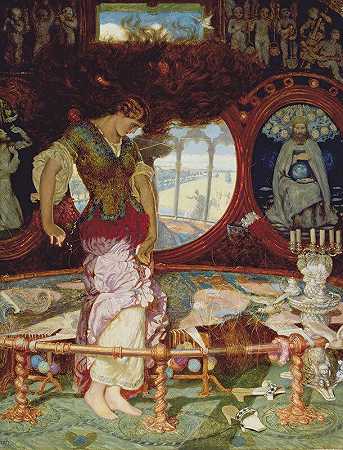 沙洛特夫人（1886-1905） by William Holman Hunt