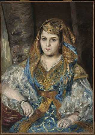 克莱门汀·瓦伦丁·斯托拉夫人（阿尔及利亚人）（1870年） by Pierre-Auguste Renoir