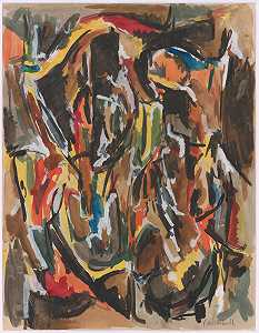 无标题（约1951-1952年） by Joan Mitchell