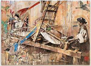 织布机（1999） by Hung Liu 刘虹
