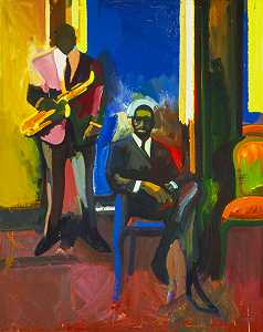 两位音乐家（1960） by James Weeks