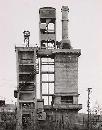 Kalköfen，约1920年，北法兰克帝国贝曼本格（石灰窑，约1920年，法国北部曼本格），来自投资组合Industriebauten（工业建筑）（1963年） by Bernd and Hilla Becher