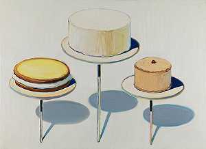 展示蛋糕（1963） by Wayne Thiebaud