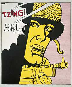 活弹药（Tzing！）(1962) by Roy Lichtenstein