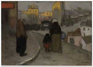 街头场景（1900） by Pablo Picasso