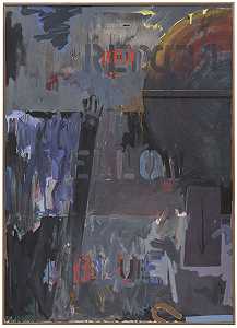 土地的终结（1963年） by Jasper Johns