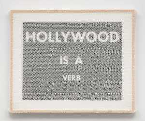 \\“好莱坞是一个动词，\\”用泡泡纸和包装带装框（2021年） by Tammi Campbell