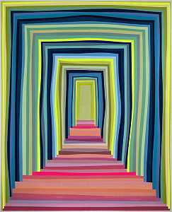 无标题（新粉色楼梯）（2021年） by Christopher Cascio