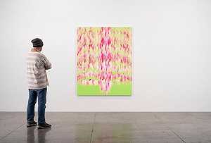 无标题（粉色和绿色）（2021年） by Stanley Casselman