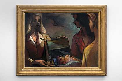 《三个女孩》（1943） by Lorser Feitelson