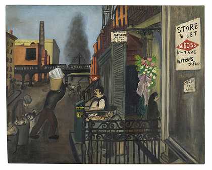 西17街（1935年） by Alice Neel