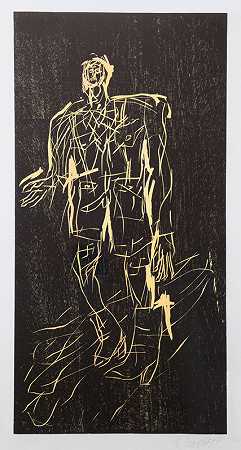 Stiefeln中的诗人（混音）（靴子中的诗人（混音））（2008） by Georg Baselitz