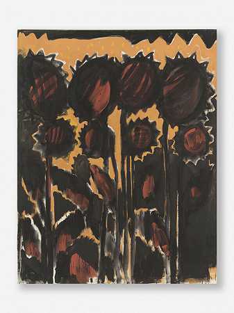 黑色向日葵（1992） by Karl Horst Hödicke
