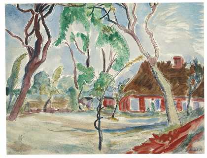 果树（1921年） by Erich Heckel