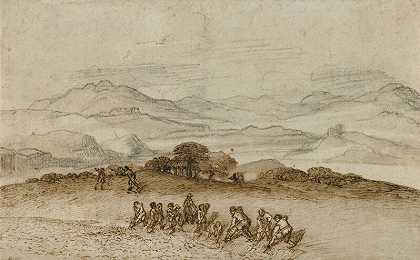 拉蒂姆农场劳工景观（1660-1663） by Claude Lorrain