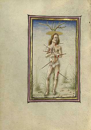 圣塞巴斯蒂安殉道（1469） by Taddeo Crivelli