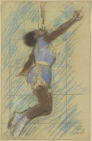 法拉小姐在费尔南多马戏团（1879） by Edgar Degas