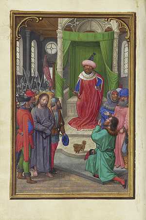 希律王之前的基督（1525-1530） by Simon Bening
