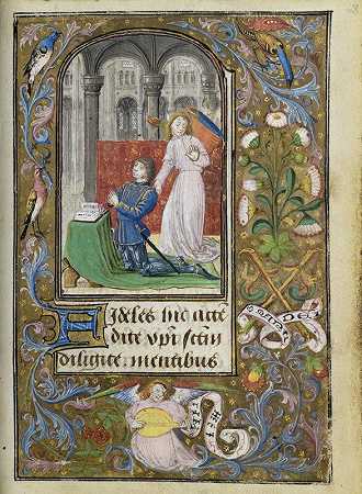 由天使赠送的勇敢的查尔斯（1471） by Lievan van Lathem