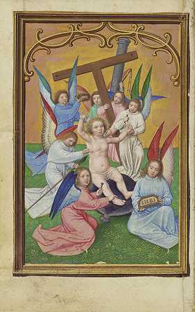 被激情的工具包围的基督之子（1525-1530） by Simon Bening