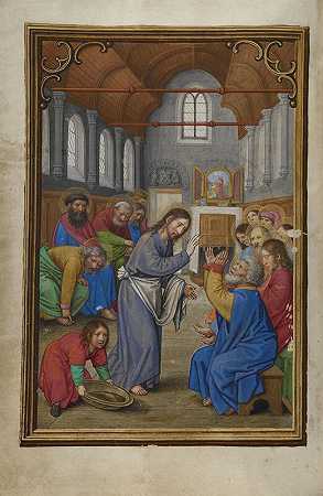 基督为使徒洗脚（1525-1530） by Simon Bening