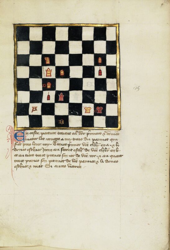 国际象棋问题（14世纪晚期） by Unknown