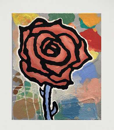 Rose（2020） by Donald Baechler