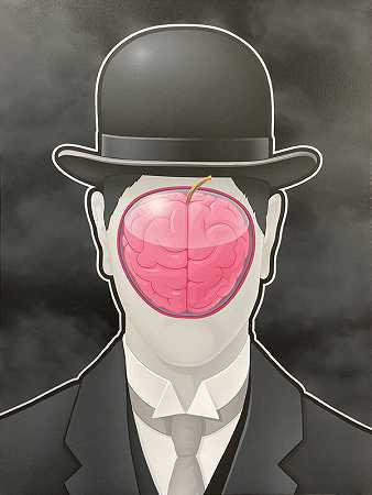 大脑之子-单色粉（2021） by Emilio Garcia