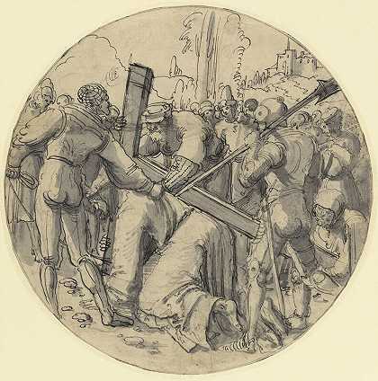 基督背着十字架（1513） by Albrecht Altdorfer