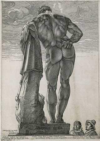 赫拉克勒斯·法尔内塞（1592） by Hendrik Goltzius