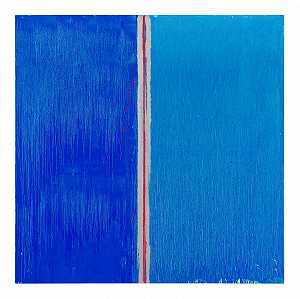 Two Blues（2013） by Pat Steir