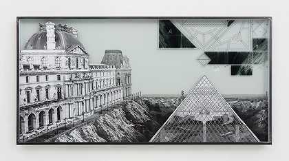 卢浮宫的JR和大金字塔的秘密，正在进行的工作#2© 金字塔，建筑师I.M.Pei，卢浮宫博物馆，巴黎，法国（2019年） by JR