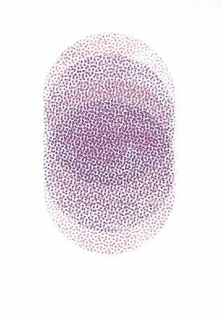 研究缺席模式；威尼斯人阵列5b（珍珠色/粉色/紫色）（2021年） by Conrad Shawcross