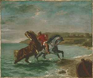 马出海（1860） by Eugène Delacroix