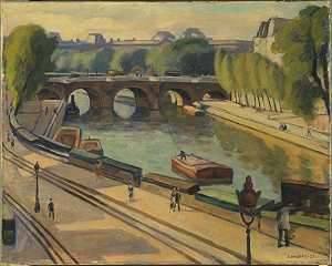 新桥（1925） by Samuel Halpert