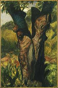 《老树》（约1924年） by Alfred H. Maurer