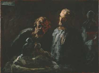 两位雕塑家（1870年至1873年） by Honoré Daumier