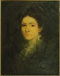 亚伦·富勒夫人肖像（1869年） by George Fuller