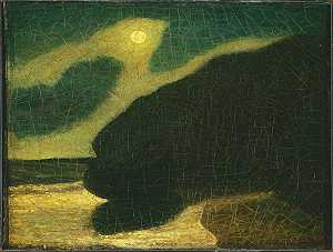 月光湾（1880年代） by Albert Pinkham Ryder