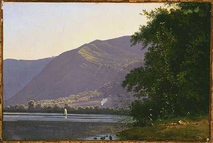 内米湖风景（1811） by Antoine-Fèlix Boisselier