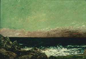 地中海（1857） by Gustave Courbet