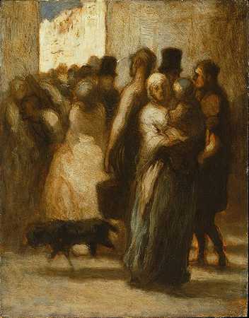 走向街头（1840年代） by Honoré Daumier