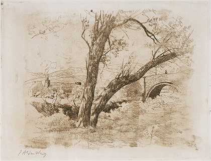 苏尔比格伦马恩岛（1889） by Julian Alden Weir