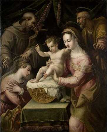 圣徒玛格丽特和弗朗西斯的神圣家庭（1578） by Lavinia Fontana