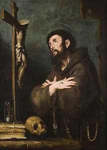 《狂喜中的圣方济各》（约1610-1610年） by Bernardo Strozzi