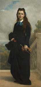 康妮莉亚·莱曼·沃伦小姐肖像，韦尔斯利学院受托人（1871年） by Alexandre Cabanel